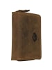 Greenburry Vintage Münzbörse Leder 7 cm brown