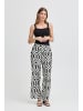 Fransa Hose FRARIANA Loose fit in Whisper White Black