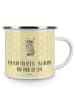 Mr. & Mrs. Panda Kaffeetasse Waschbär mit Spruch in Gelb Pastell