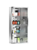 HOMCOM Medizinschrank in Silber 30L x 12B x 60H cm