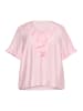 KAFFE curve Kurzarm-Bluse KCmeriana Regular fit in Pink Lady
