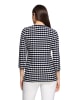 Betty Barclay Basic Shirt mit Rundhalsausschnitt in Dunkelblau/Weiß