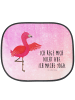 Mr. & Mrs. Panda Sonnenschutz Flamingo Yoga mit Spruch in Aquarell Pink