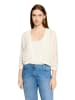 Betty Barclay Casual-Strickjacke mit Effektgarn in Rohweiß