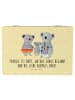 Mr. & Mrs. Panda holzbox Koala Familie mit Spruch in Gelb Pastell