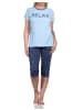NORMANN Capri Pyjama Schlafanzug "RELAX" - 74827 in blau