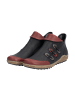 rieker Niedrige Sneakers aus Smoke-Leder Schwarz