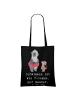 Mr. & Mrs. Panda Tote Bag Schwimmen wie Fliegen mit Spruch in Schwarz