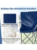 COSTWAY Campingstuhl Faltbar XXL 227KG Belastbar in Blau