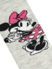Disney 3er Pack Disney Minnie Mouse Socken Sneaker Strümpfe in grau