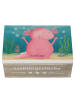 Mr. & Mrs. Panda Erinnerungsbox Axolotl Hurra Design ohne Spruch in Weiß