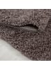 KADIMA DESIGN Teppich Hochflor Shaggy Waschbar Einfarbig RHEIN Strapazierfähig in Taupe