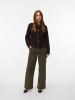 Vero Moda MARGOT HR WIDE CORDUROY PANTS in Grape Leaf
