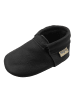 Mepiq Baby Leder-Krabbelschuhe in Schwarz