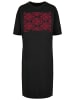 F4NT4STIC Oversize Kleid Muster Blumen Rot in schwarz