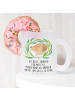Mr. & Mrs. Panda Tasse Hund Blumen mit Spruch in Transparent