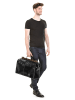 piké Doktortasche / Reisetasche LOMBARDIA MEDIUM echt Leder in schwarz