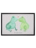 Mr. & Mrs. Panda Schmutzfangmatte Frosch Liebe ohne Spruch in Grau Pastell