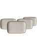 Ritzenhoff & Breker 4er Set Platten Casa 24 x 15,5 cm in Beige