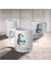 Mr. & Mrs. Panda Kaffeetasse Pinguin Buch mit Spruch in Weiß