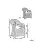 Beliani 4er-Set Sessel SUSUA II in Beige