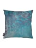 Juniqe Kissen "Grunge Damask" in Blau & Grau