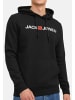 Jack & Jones Sweatshirt / Hoodie Corp in Schwarz / weiß