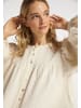 DreiMaster Vintage Bluse in Wollweiss