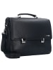 Greenland Nature Black Nappa Aktentasche Leder 40 cm Laptopfach in black