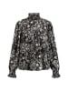 DreiMaster Vintage Damen Blusenshirt in Schwarz Mehrfarbig