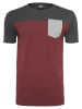 Urban Classics T-Shirt in burgundy/cha/gry