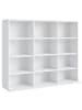 VCM  Holz CD DVD Standregal Bücherregal Regal Megosa L in Weiß