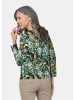 GOLDNER Langarmshirt Langarmshirt mit Druck in salbei / gemustert