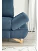 Furn.Design Ecksofa blau Struktur-Stoff, Wohnzimmer Sofa