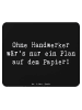 Mr. & Mrs. Panda Mauspad Spruch Handwerker Lebensart mit Spruch in Schwarz