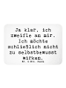 Mr. & Mrs. Panda Whiteboard Magnet Spruch Selbstzweifel Charm mi... in Weiß