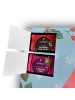 Mr. & Mrs. Panda Adventskalender Tee Panda Campen mit Spruch in Eisblau