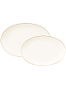 Seltmann Weiden 2er Set Servierplatten-Set Savona Goldlinie in creme