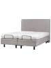 Beliani Doppelbett CASTELLAN in Grau - (W) 160 x (H) 120 x (L) 216 cm