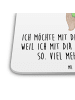 Mr. & Mrs. Panda Untersetzer Eckig Bär Flugzeug mit Spruch in Weiß