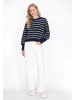 DreiMaster Women Sweater in navy offwhite