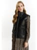 DreiMaster Vintage Damen Lederweste in Schwarz