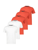 Lerros T-Shirt Basic in Rot / weiß