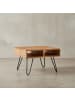 KADIMA DESIGN Couchtisch 60x60x40 cm Massivholz / Metall Design Sofatisch