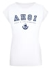 F4NT4STIC Extended Shoulder T-Shirt Ahoi Knut & Jan Hamburg in weiß