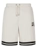 FUBU Mesh Shorts in creme/black
