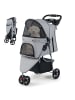 COSTWAY Hundewagen klappbar bis 15 kg in Grau
