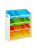 relaxdays Kinderregal mit Boxen in Bunt - (B)86 x (H)88 x (T)31 cm
