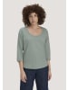Hessnatur Hessnatur Light Slub Longsleeve Relaxed aus reiner Bio-Baumwolle in mattgrün