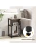 COSTWAY 2er Set Nachttisch mit Ablage in Grau